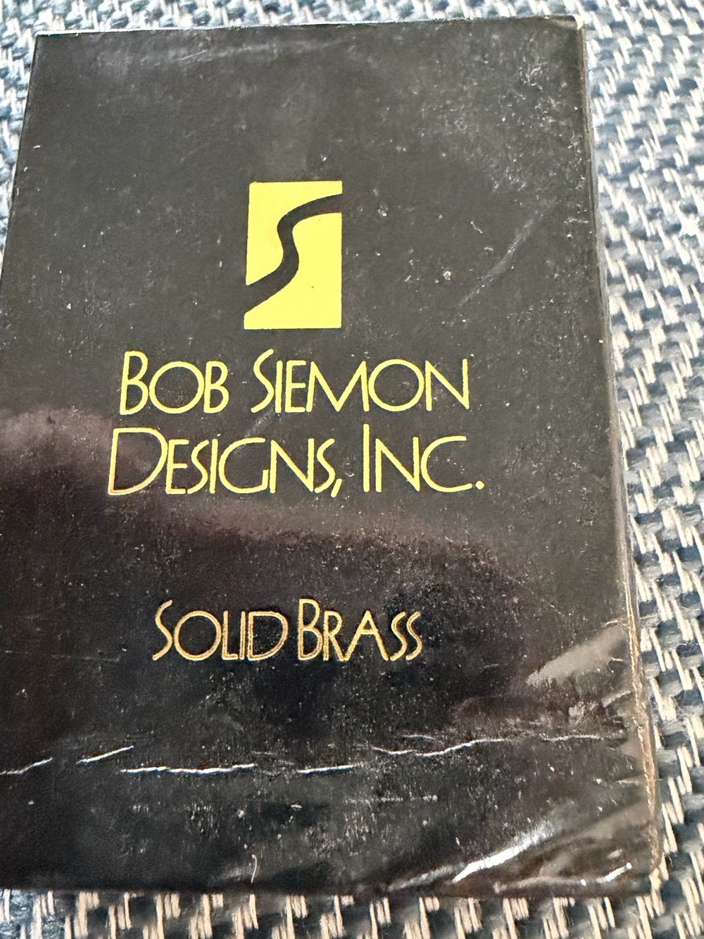 Bob Siemon Designs Solid Brass Praise the Lord keyring -